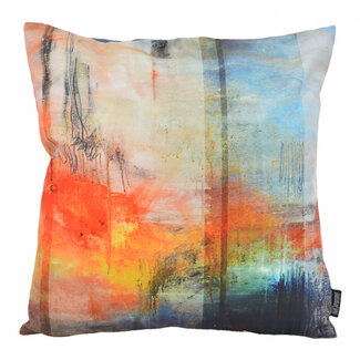 Gek op kussens! Fire Abstract Art | 45 x 45 cm | Kussenhoes | Katoen/Polyester