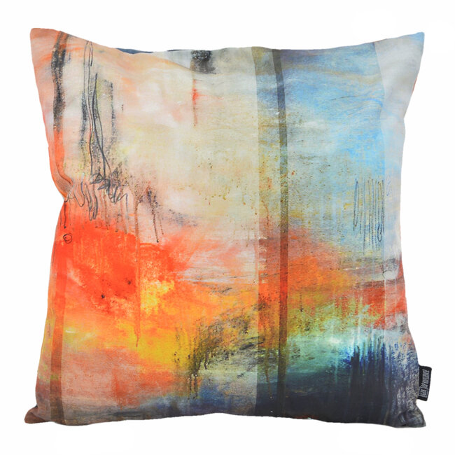 Fire Abstract Art | 45 x 45 cm | Kussenhoes | Katoen/Polyester