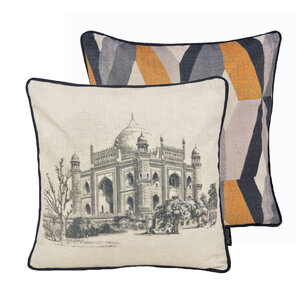 Velvet Taj Mahal Kissenbezug | 45x45 cm | Polyester