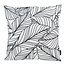 Black & White Leaves Kussenhoes | 45x45 cm | Katoen/Polyester