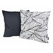 Black & White Leaves Kussenhoes | 45x45 cm | Katoen/Polyester