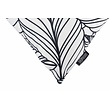 Black & White Leaves Kussenhoes | 45x45 cm | Katoen/Polyester