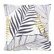 Blue Palm Leaves Kussenhoes | 45x45 cm | Katoen/Polyester