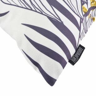 Blue Palm Leaves Kussenhoes | 45x45 cm | Katoen/Polyester