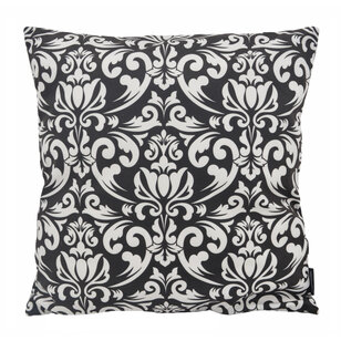 Barock Schwarz/Weiß Kissenbezug | 45x45 cm | Baumwolle/Polyester