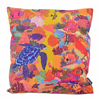 Gek op kussens! Turtle Ocean | 45 x 45 cm | Kussenhoes | Katoen/Polyester