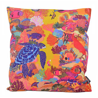 Gek op kussens! Turtle Ocean Kissenbezug | 45x45 cm | Baumwolle/Polyester