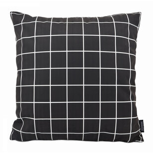 Vierkantjes Zwart/Wit Kussenhoes | 45x45 cm | Katoen/Polyester