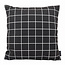 Vierkantjes Zwart/Wit Kussenhoes | 45x45 cm | Katoen/Polyester