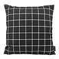 Vierkantjes Zwart/Wit Kussenhoes | 45x45 cm | Katoen/Polyester