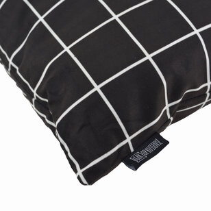 Quadrate Schwarz/Weiß Kissenbezug | 45x45 cm | Baumwolle/Polyester