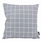 Vierkantjes Grijs/Wit Kussenhoes | 45x45 cm | Katoen/Polyester
