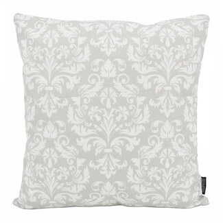 Gek op kussens! Barock Grau/Weiß Kissenbezug | 45x45 cm | Baumwolle/Polyester
