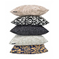 Barok Grijs/Wit Kussenhoes | 45x45 cm | Katoen/Polyester