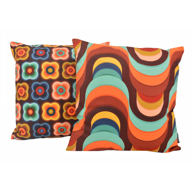 Retro Style #5 Kussenhoes | 45x45 cm | Katoen/Polyester