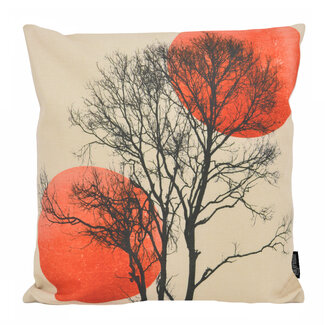 Gek op kussens! Sun & Moon Kissenbezug | 45x45 cm | Baumwolle/Leinen