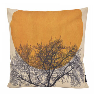 Gek op kussens! Moon & Tree Kussenhoes | 45x45 cm | Katoen/Linnen