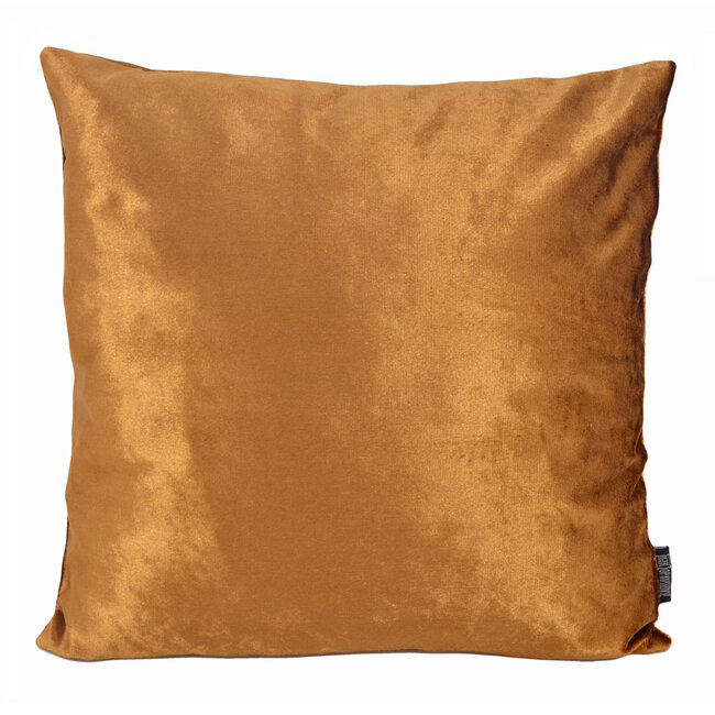 Velvet Shine Brons | 45 x 45 cm | Kussenhoes | Velvet/Polyester