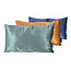 Velvet Shine Blau Kissenbezug | 30x50 cm | Samt/Polyester