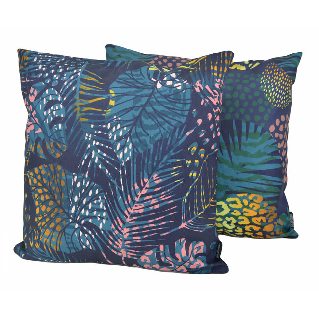 Malika Leopard #2 - Outdoor | 45 x 45 cm | Kussenhoes | Katoen