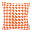 Pied-de-Poule Oranje - Outdoor | 45 x 45 cm | Kussenhoes | Katoen