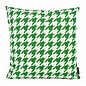 Pied-de-Poule - Outdoor Dunkelgrün Kissenbezug | 45x45 cm | Baumwolle