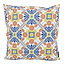 Mozaiek Oranje/Blauw - Outdoor Kussenhoes | 45x45 cm | Katoen