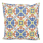 Mozaiek Oranje/Blauw - Outdoor Kussenhoes | 45x45 cm | Katoen