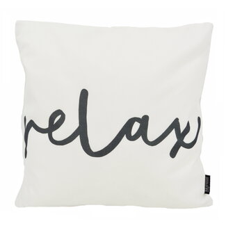 Gek op kussens! Black & White Relax - Outdoor | 45 x 45 cm | Kussenhoes | Polyester