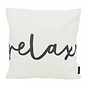 Black & White Relax - Outdoor Kussenhoes | 45x45 cm | Polyester