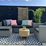 Pied-de-Poule Oranje - Outdoor Kussenhoes | 45x45 cm | Katoen