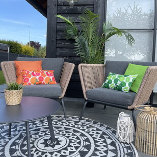 Lemons - Outdoor Kussenhoes | 30x50 cm | Katoen