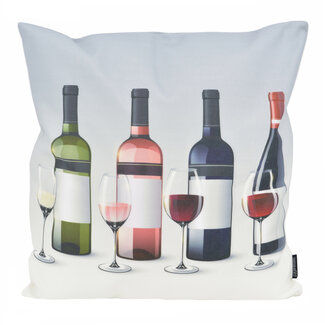 Gek op kussens! Wijnen! - Outdoor Kussenhoes | 45x45 cm | Katoen