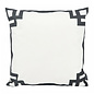 White & Black Greek Key - Outdoor Kissenbezug | 45x45 cm | Baumwolle