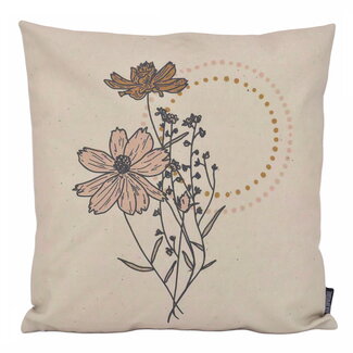 Gek op kussens! Dried Flowers - Outdoor Kissenbezug | 45x45 cm | Baumwolle