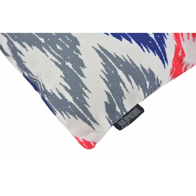 Diamond Rosa/Blau - Outdoor Kissenbezug | 45x45 cm | Baumwolle