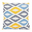 Gek op kussens! Diamond Gelb/Blau - Outdoor Kissenbezug | 45x45 cm | Baumwolle