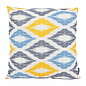 Diamond Geel/Blauw - Outdoor Kussenhoes | 45x45 cm | Katoen
