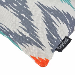 Diamond Oranje/Aqua - Outdoor Kussenhoes | 45x45 cm | Katoen