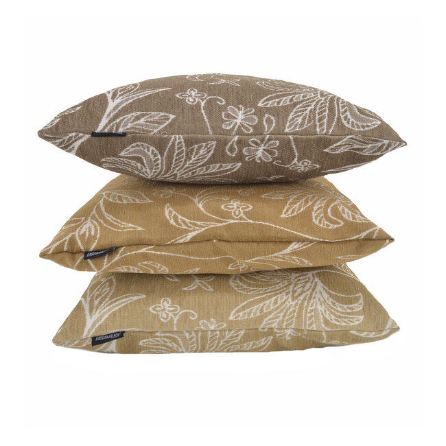 Lena Leafs Beige | 45 x 45 cm | Kussenhoes | Katoen/Polyester