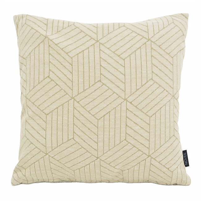 Salla Beige | 45 x 45 cm | Kussenhoes | Katoen/Polyester