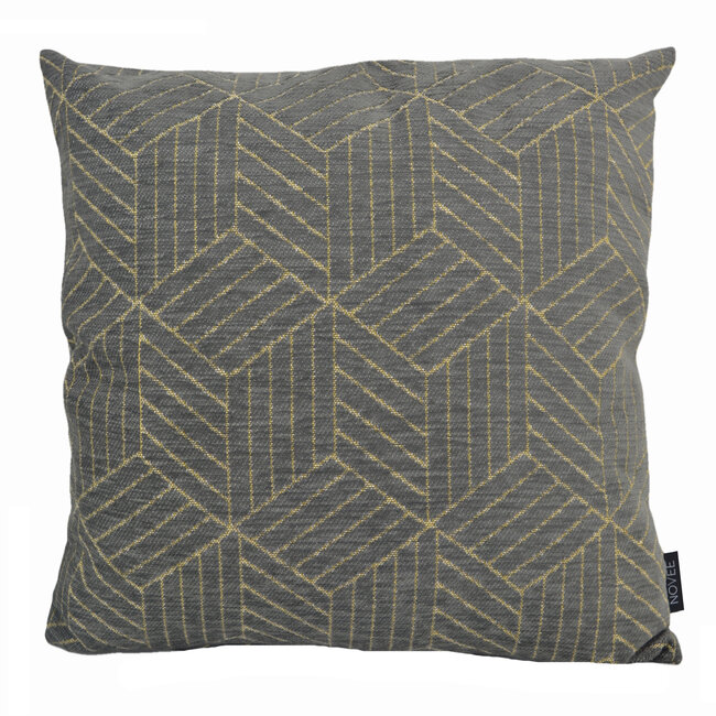 Salla Antraciet | 45 x 45 cm | Kussenhoes | Katoen/Polyester