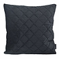 French Velvet Zwart Kussenhoes | 45x45 cm | Velvet/Polyester