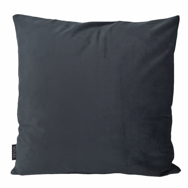 French Velvet Schwarz Kissenbezug | 45x45 cm | Samt/Polyester