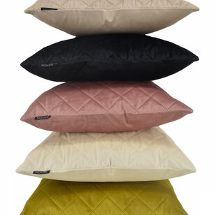 French Velvet Zwart Kussenhoes | 45x45 cm | Velvet/Polyester