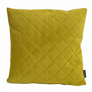 French Velvet Mosterd Kussenhoes | 45x45 cm | Velvet/Polyester
