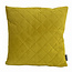 French Velvet Senf Kissenbezug | 45x45 cm | Samt/Polyester