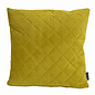 French Velvet Mosterd Kussenhoes | 45x45 cm | Velvet/Polyester