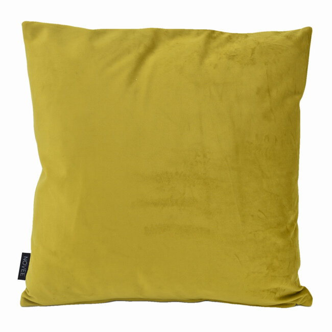 French Velvet Senf Kissenbezug | 45x45 cm | Samt/Polyester