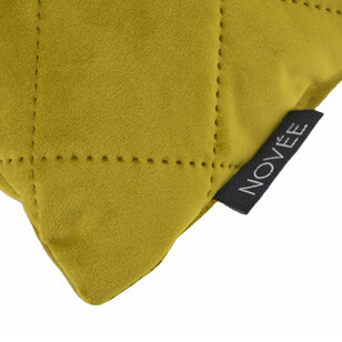 French Velvet Mosterd Kussenhoes | 45x45 cm | Velvet/Polyester